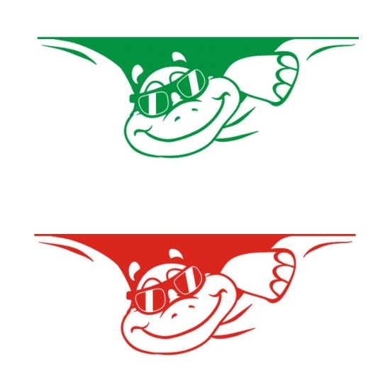 Schildkröte Sticker Aufkleber Autoaufkleber Cool Sonnenbrille Wohnmobil Aufkleber WoMo107